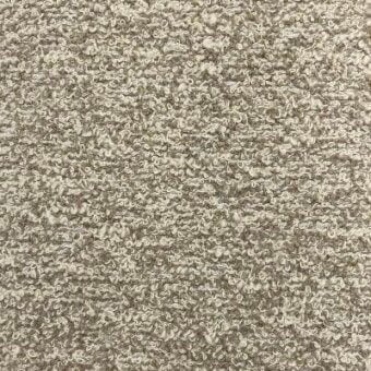 Bouclé fabric texture in sand tone displays a dense looped weave, identified as Moroso A5708 – bouclé col. – L1765.202 sand, quality ‘q’.